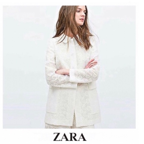 ZARA • White Lace Jacket - Picture 2 of 14